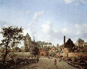 HEYDEN, Jan van der View of Delft sg china oil painting reproduction